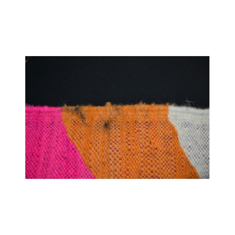 Tapis laine tissé main – Inspiration berbère bleu Tapis laine tissé main – Inspiration berbère bleu